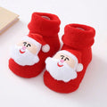 Cute Elk Santa Claus Doll Knitted Baby Socks Newborn Toddler Soft Snowman Warm Floor Socks Girls Infant Boys Mid Socks New
