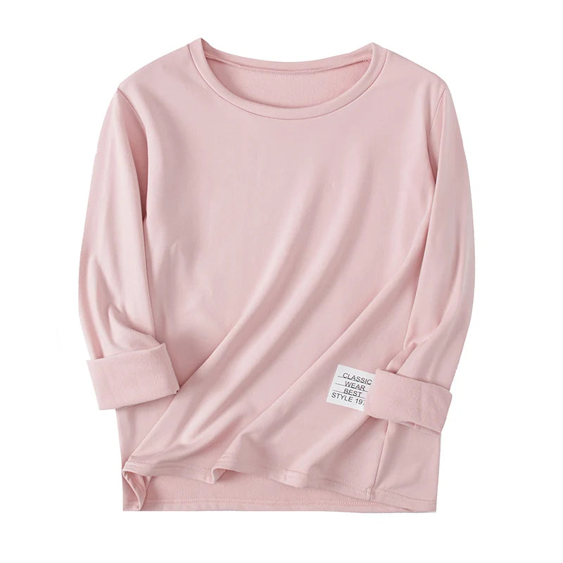 14+ Teen Solid Color T-shirt Plaid Trousers Home Service Girl Round Neck Pajamas Junior High School Boy Leisure Suit Spring And