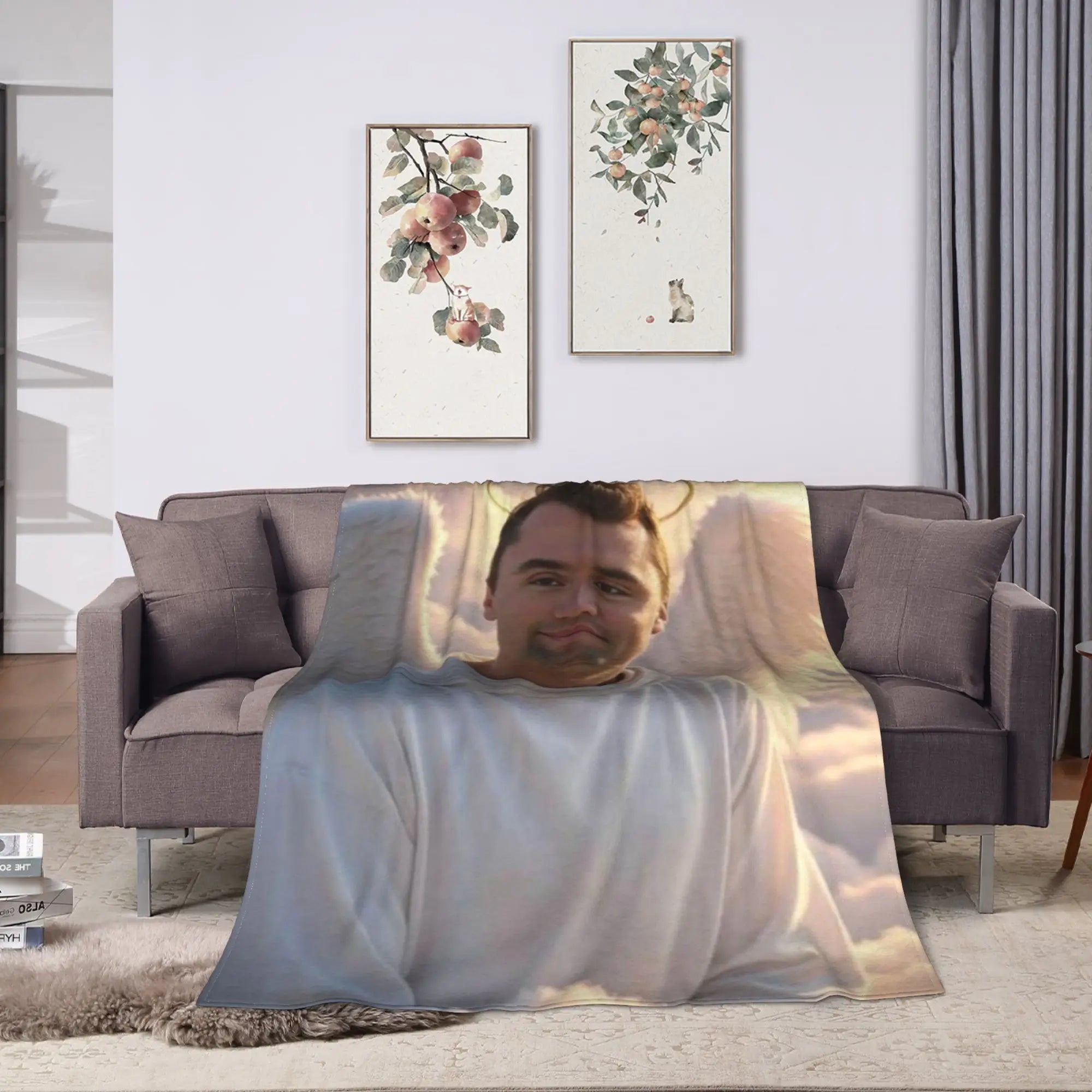 Warm BlanketStudents Airplane Travel Charlie Kirk Angelic Advocate Throw Blanket Flannel Bedspread For Bedroom Novelty