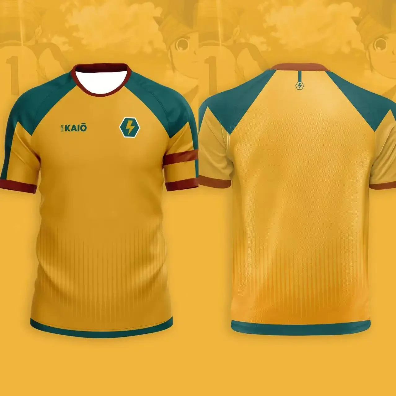 Inama Eleven Joint Men's Short-sleeved Football Shirt, Japanese Animation Motorcycle Shirt, Children's Comfortable Sports Shirt