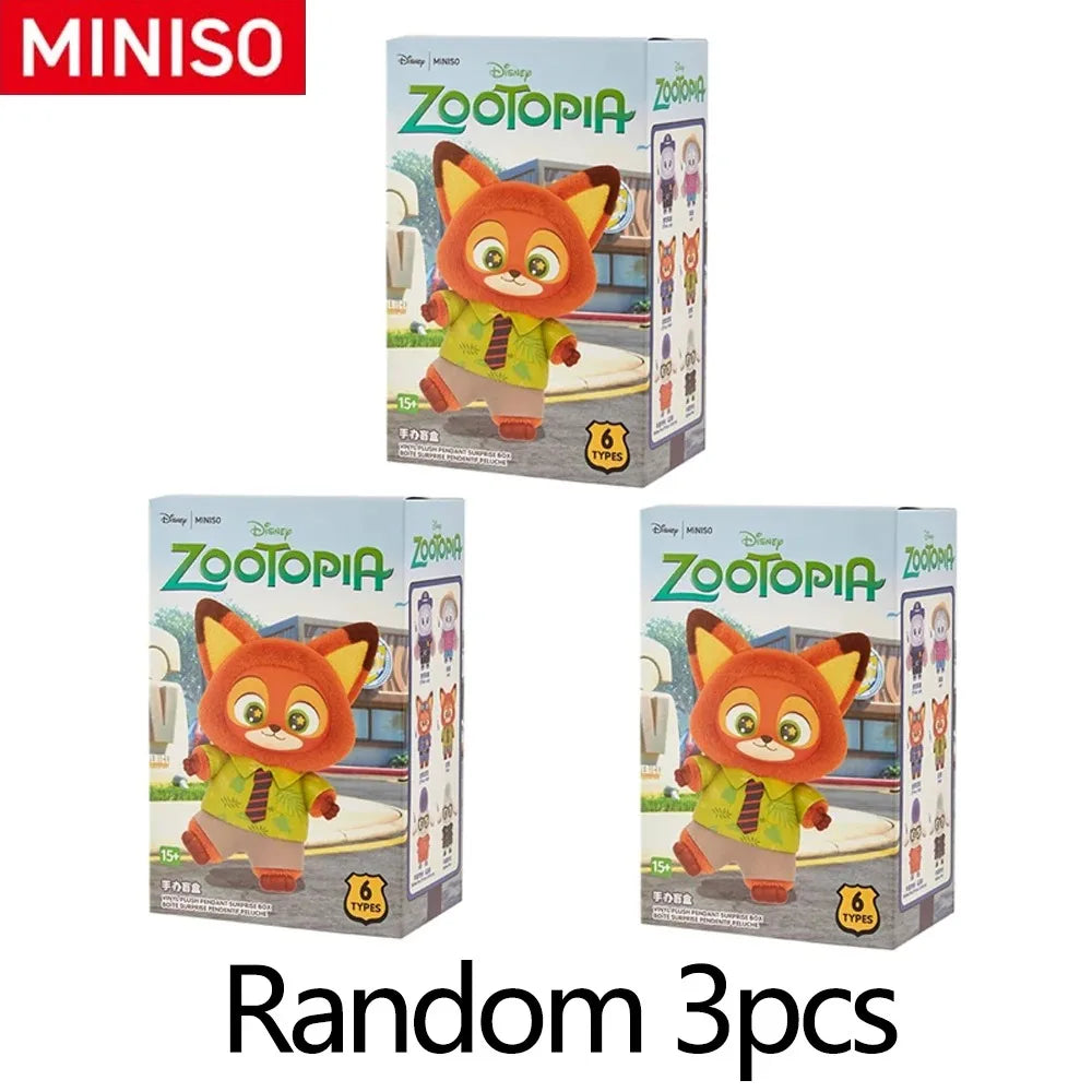 MINISO Crazy Animal City Vinyl Plush Series Blind Box Doll Handmade Doll Pendant Gift for Men and Women 2025 Summer