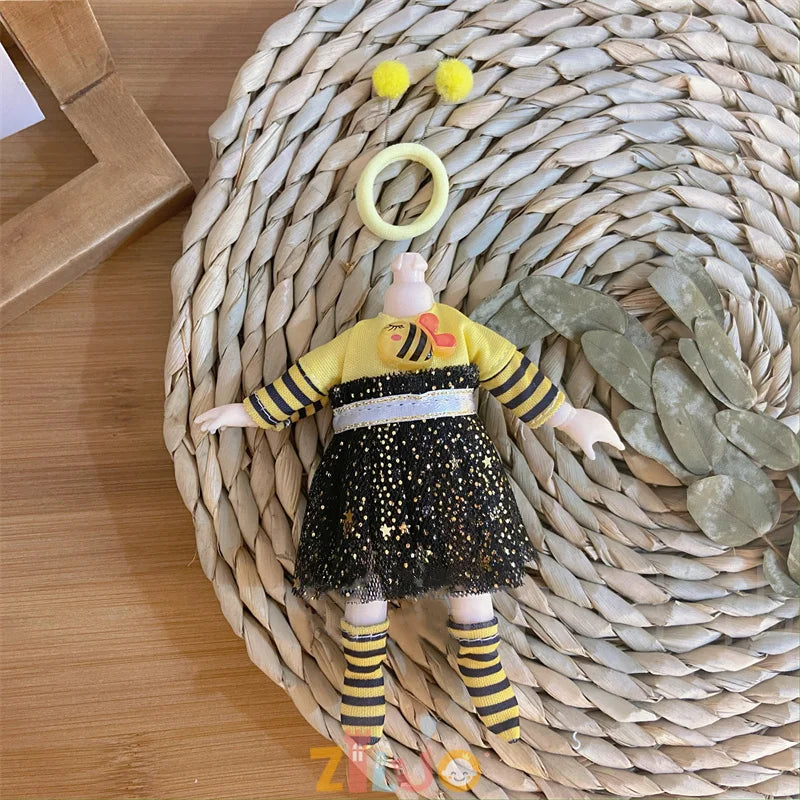 16-17cm BJD Doll Clothes for Boys Girls Princess Dress up Cute Doll Clothes Kids Birthday Gifts Children's Toys