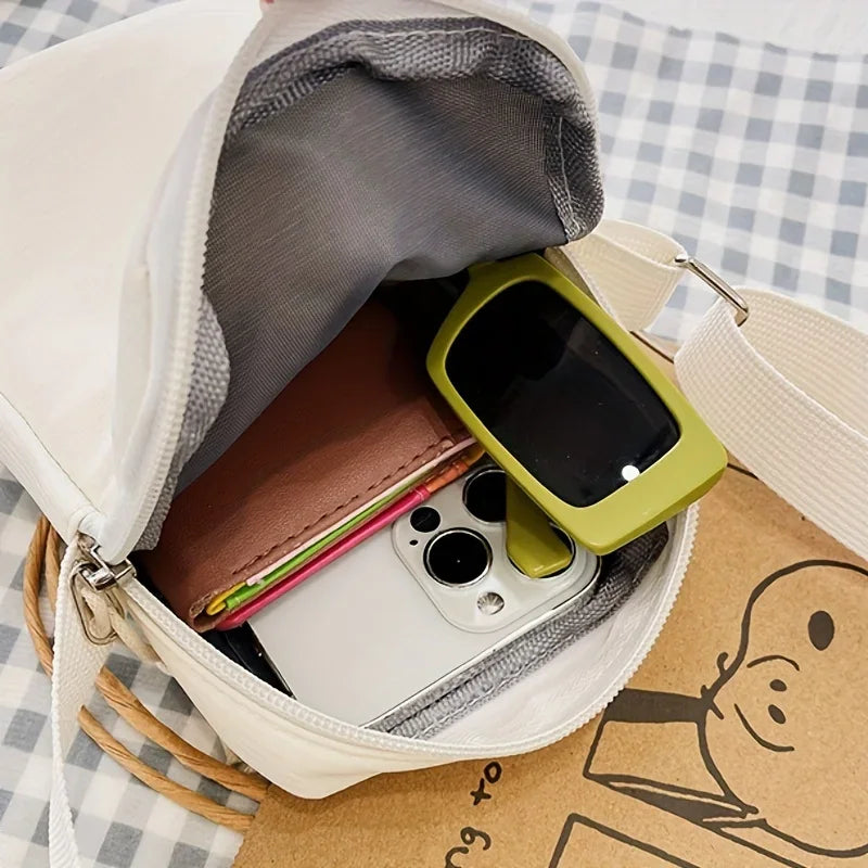 Vertical Coin Key Bank Card Shoulder Bag New Fashion Simple Casual Shoulder Messenger Bag, Women's Portable Mobile Phone Bag,