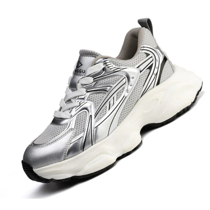 Fashion New 2025 Women Safety Work Shoes Sneakers Steel Toe Anti Smashing Boots Indestructible Lightweight Female Footwear