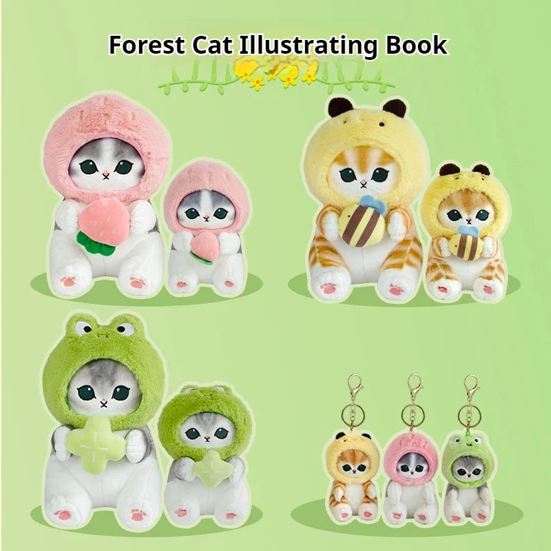 Mofusand Genuine Shark Cat Forest Series Cat Fu Plush Doll Girl Heart Gift Cute Doll Ornaments Pendant Keychain Girl Gift