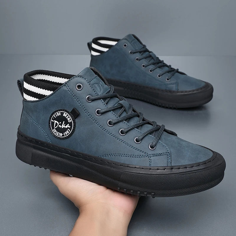 Bubuk Fashionable Casual Sneakers, Versatile Men's Shoes, Men's Casual Sneakers, Everyday Casual Work Shoes, Outdoor Walking Shoes, Lace-Up Casual Men's Shoes