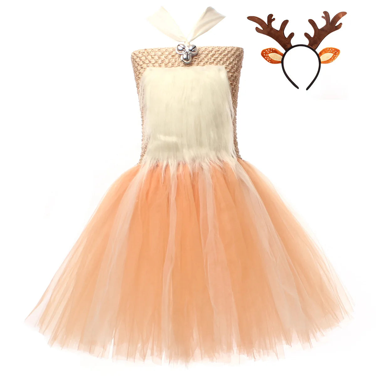 Umorden 2-12Y Toddler Child Kids Christmas Deer Reindeer Costume Dress for Girls Tutu Dress Set