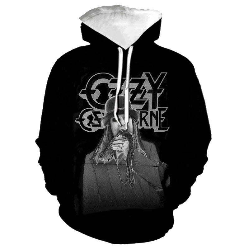 Ozzy Osbourne 3D Print Hoodies Men Women Fashion Streetwear Oversized Sweatshirts Hoodie Male Pullovers Tracksuit Man Clothing