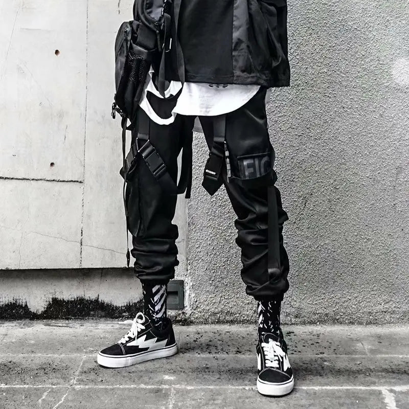 Fashion Men Cargo Pants y2k Techwear Streetwear Harajuku High street Hip Hop Jogging Male Trousers Sports Patchwork Clothing