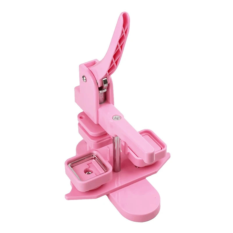 Square Badge Button Maker 50x50mm Machine Rotary Button Press For Refrigerator Magnet Making Button Badge Manual DIY Art Craft