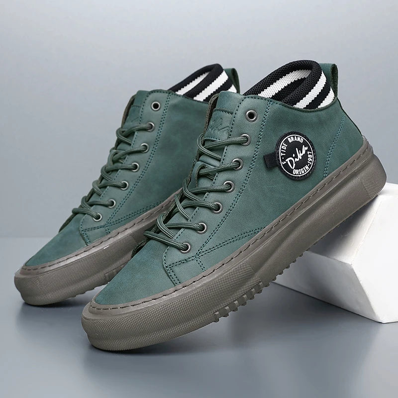 Bubuk Fashionable Casual Sneakers, Versatile Men's Shoes, Men's Casual Sneakers, Everyday Casual Work Shoes, Outdoor Walking Shoes, Lace-Up Casual Men's Shoes