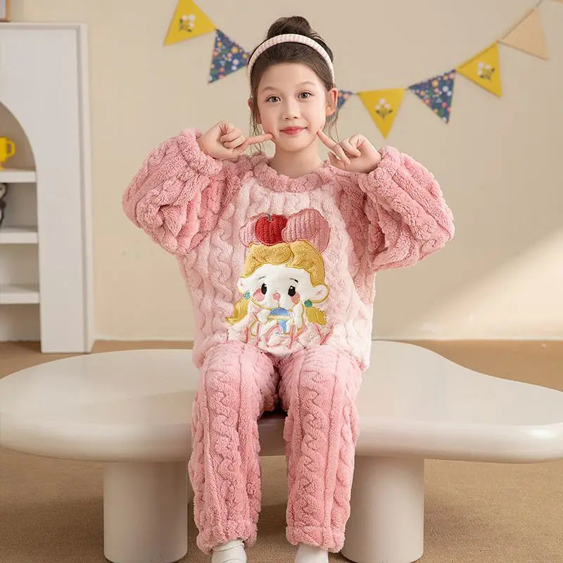 Kids Pajamas for Boys 3 4 5 6 7 8 9 10 11 12 14 16 Years Flannel Sleepwear Set Dinosaur Pyjamas Anmal Children Pijamas Clothing