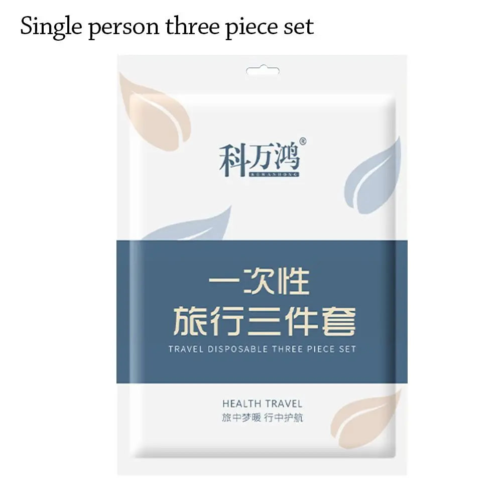 3 / 4-Piece Disposable Bed Sheet Dirty Proof Bedding Set Duvet Cover Pillowcase Thickened Non-Woven Isolation Sheets Travel