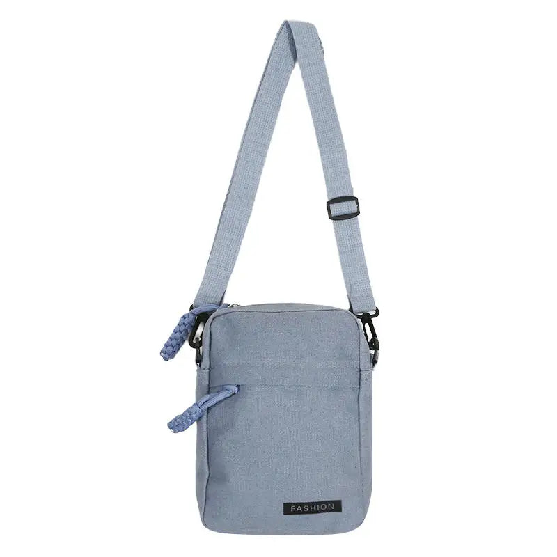 Mini Canvas Phone Bag Fashionable Lightweight Vertical Style Crossbody Women's Versatile Shoulder Bag Daily Small Square Bags