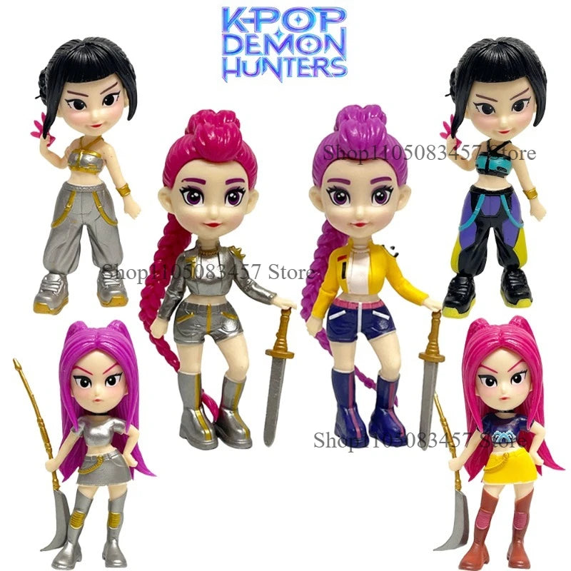 Hot Anime KPop Devil Hunter Doll Vinyl Toy Rumi Mira Zoi Character Vinyl Mask Blind Box Ornament Toy Birthday Christmas Gift