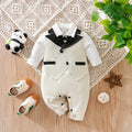 Newborn Clothes Party Gentleman Suit Comfortable Soft Boy And Girl Spring And Autumn Long Sleeved Baby Jumpsuit