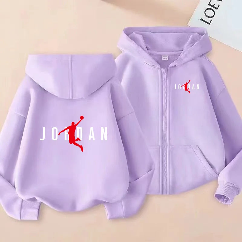 Children's Hoodies ZipperStyle Sweatshirt Fashion Idol star Charming Coat Boys Girls 3-12Yrs Cardigan Sports Casual Clothes Gift