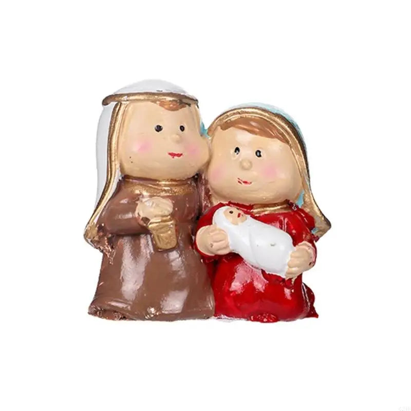 Handcraft Resin Nativity Scene Figurine Holy Family Statue Perfect For Christmas Home Decors And Religious Celebration