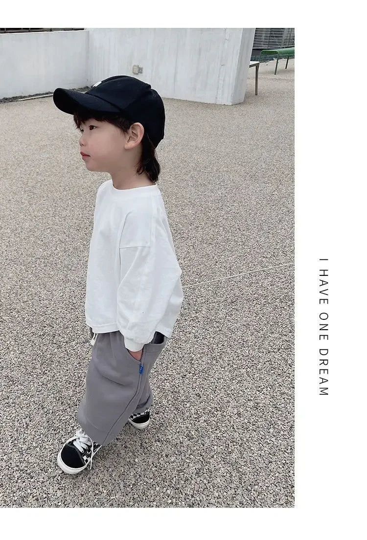 Boys T-shirt Autumn Baby Kids Tops Casual Sports Long Sleeve Clothing Sweatshirts Sports Kids Boy Girl Hoodies Toddler T-shirts