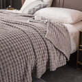 Bed Suppiles Solid Color Flannel Blanket Thickened Comfortable Sofa Blanket Soft Warm Office Nap Blanket Winter