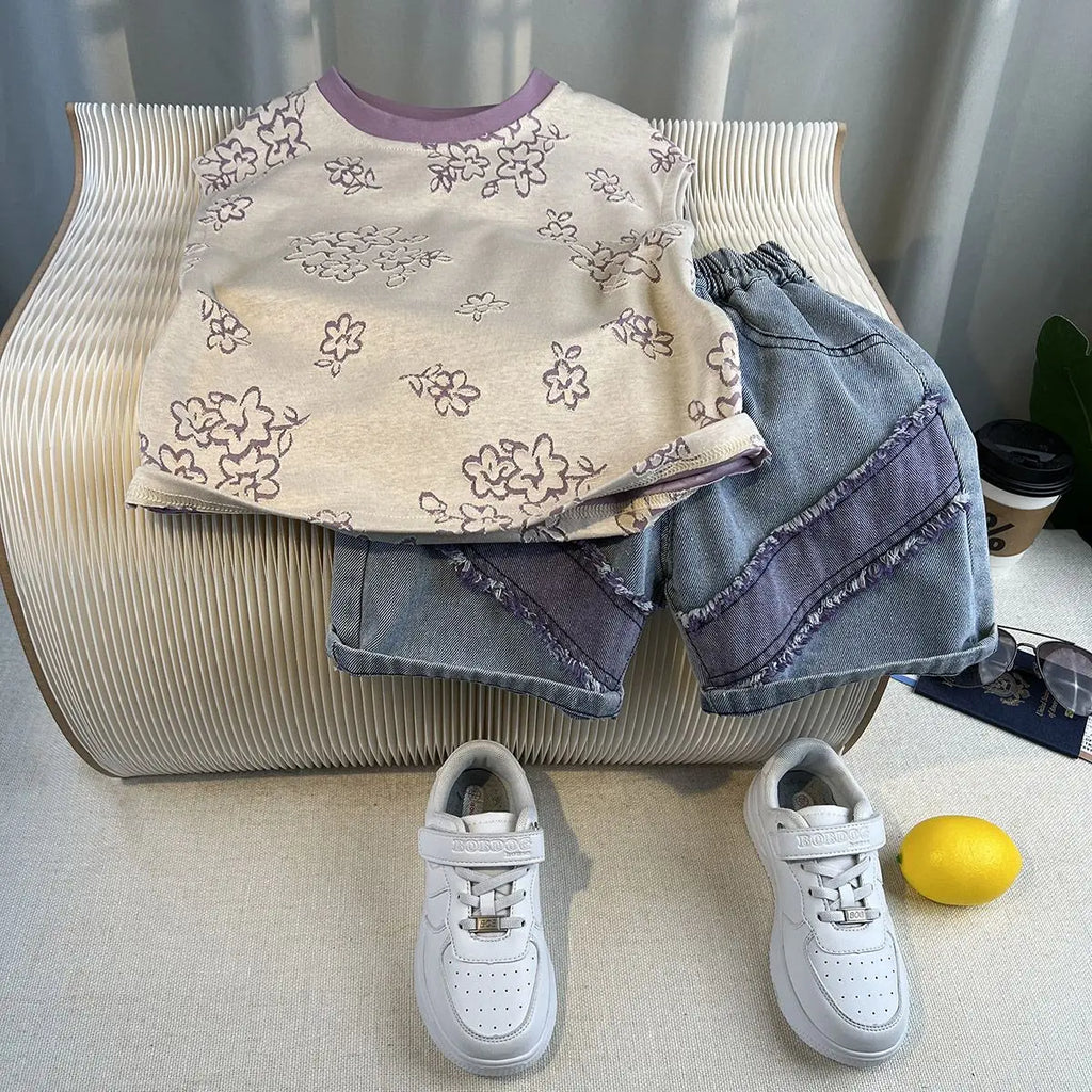 Summer Teenage Boy Clothes Kids Letter Print Sleeveless Top & Shorts 2pcs Suit New Fashion Baby Boys Clothing Children Tracksuit