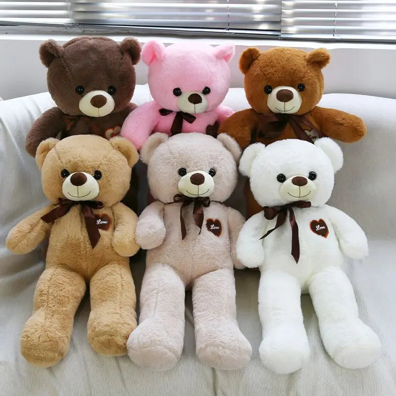 60CM Large Teddy Bear Kawaii Plush Toy Sleep Pillow Cartoon Peripheral Comfort Doll To Give Children Birthday Christmas Gifts