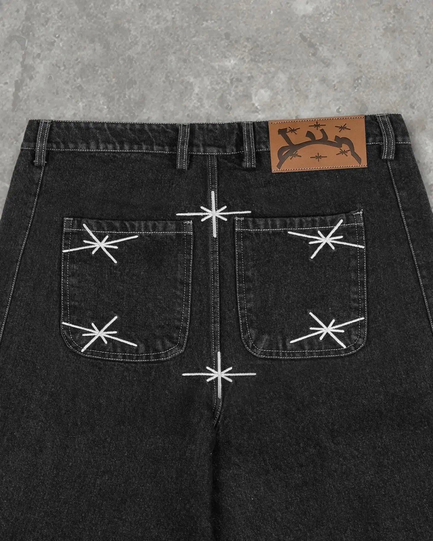 Y2k Retro Hip Hop New Divin Street Geometry Graphic Embroidery Baggy Denim Shorts Trendy Gym Basketball Shorts Men Women Jorts