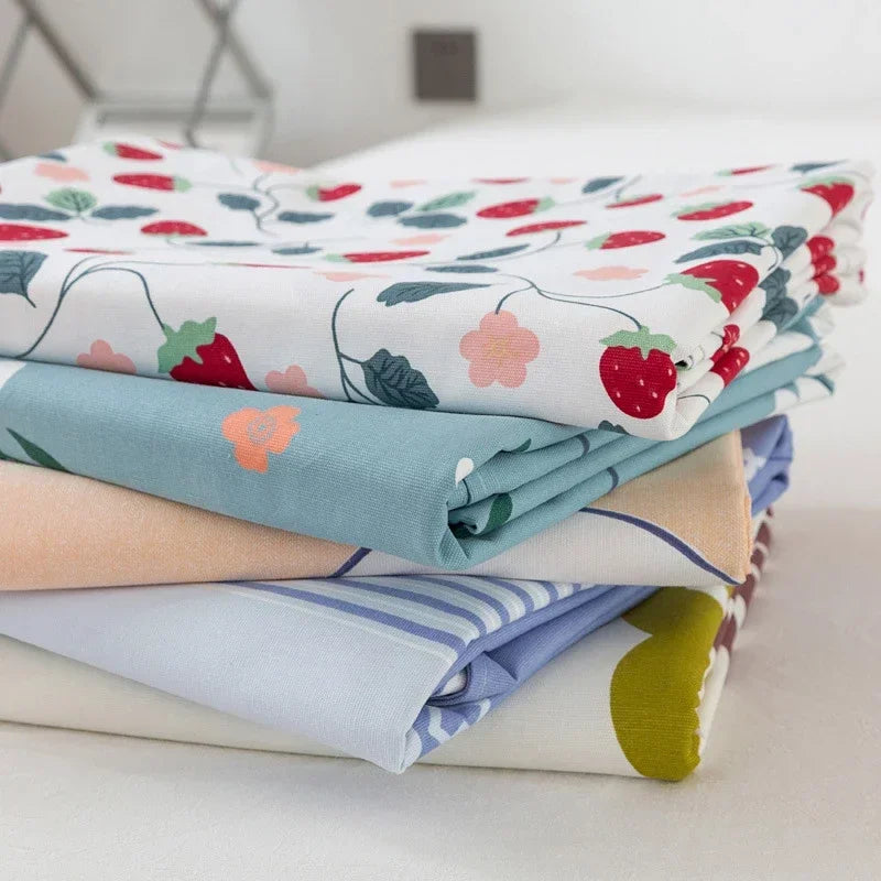 Soft 100% Cotton Coarse Cloth Bed Sheet Thick Sleep Naked Single Double Bedsheet Comfortable Durable Breathable Bed Sheets Queen