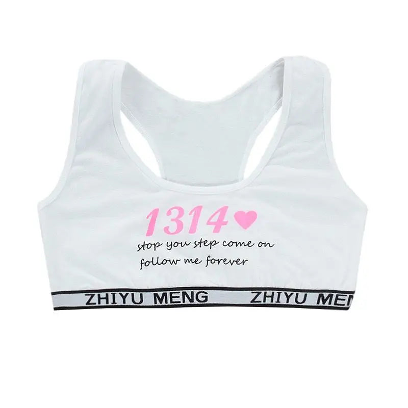 Teenage Clothes Girls Sport Bra Underwear Training Bra 8-14Y