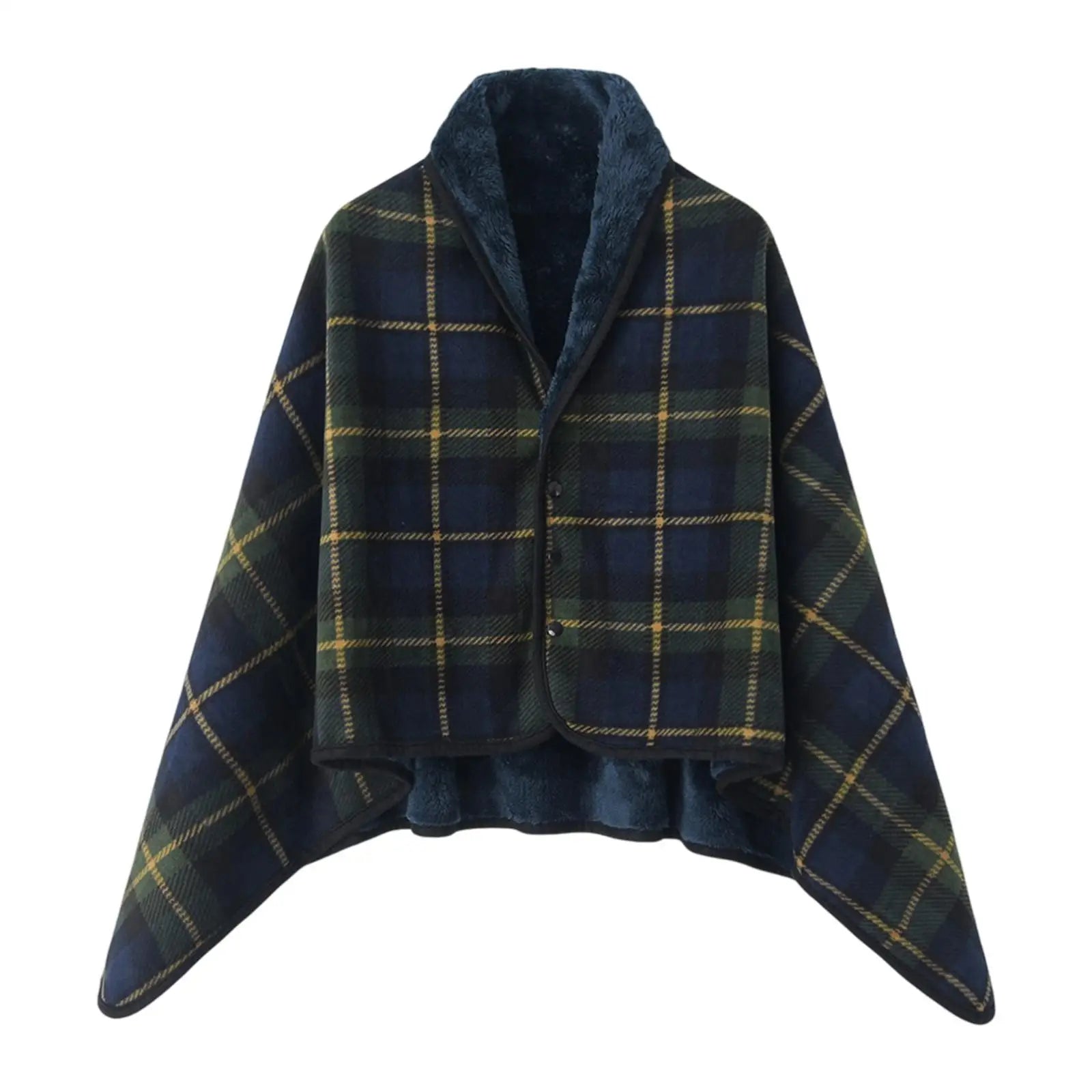 Wearable Blankets Shawl Blanket Flannel Lazy Casual Office Blanket, Poncho Blanket Sleeveless Lap Blanket for Bed Home Intdoor