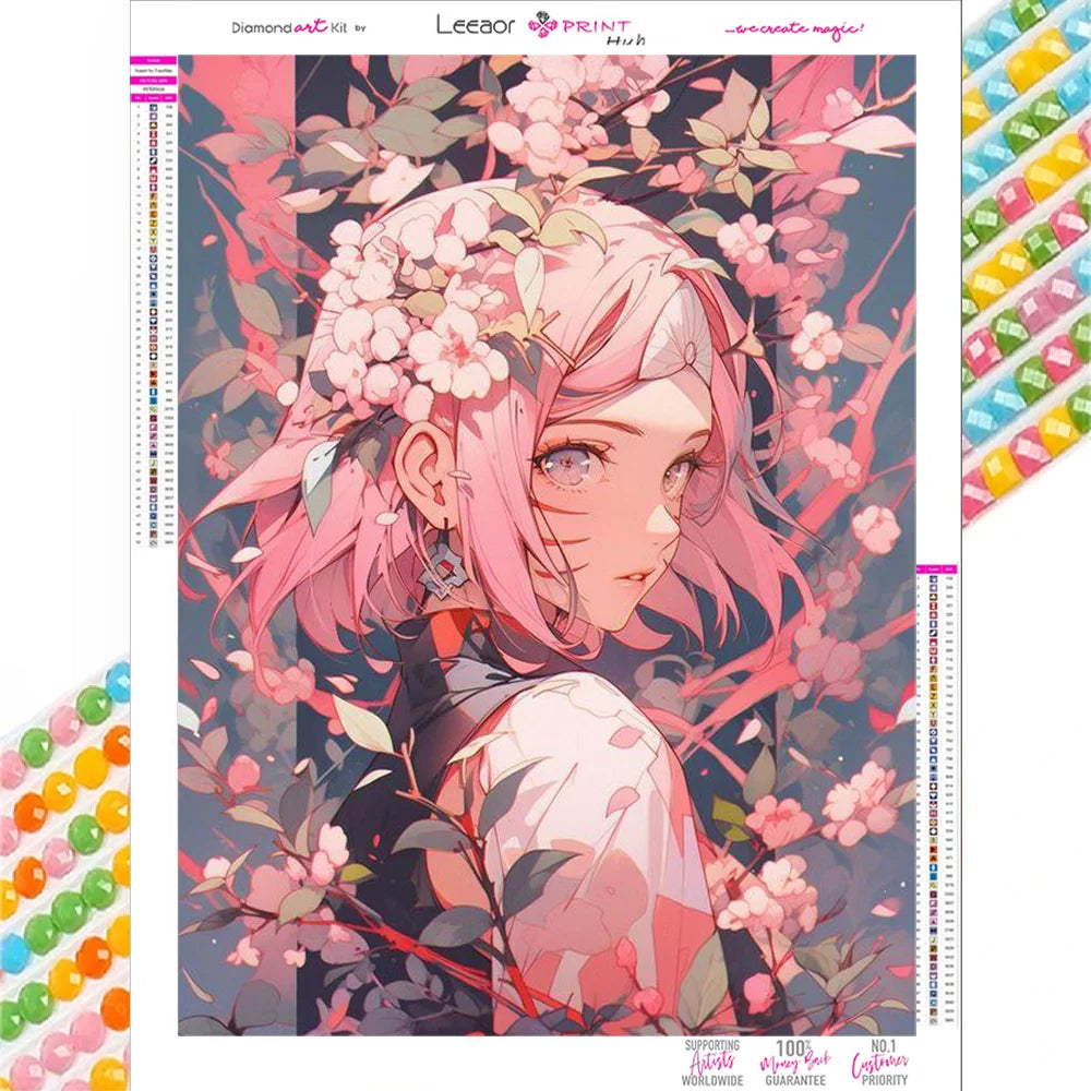 Diamond Painting 2024 Cartoon Girl Picture Full Drill Mosaic Embroidery 5d Diy Cross Stitch Kit Home Decor Gift алмазная мозаика