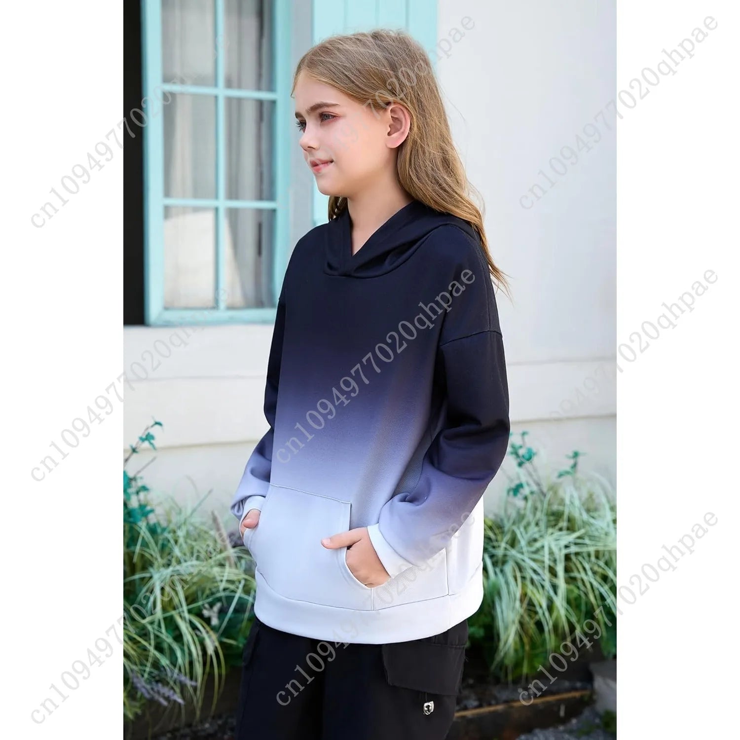 Cute Tie Dye Graphic Hoodies for Teen Girls Gradient Clothes for Girls