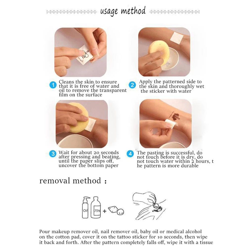 20-40pcs New Kpop Demon Hunters Tattoo Stickers HUNTRX Temporary Tattoo  Arm Decals Stickers For Kids Party Gifts