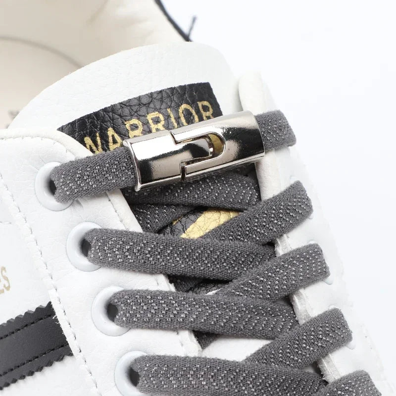 1 Pair Cross Locks Shoelaces for Sneakers Without Ties Elastic Flat Laces Kids Adult No Tie Shoelace Rubber Bands Shoe Laces