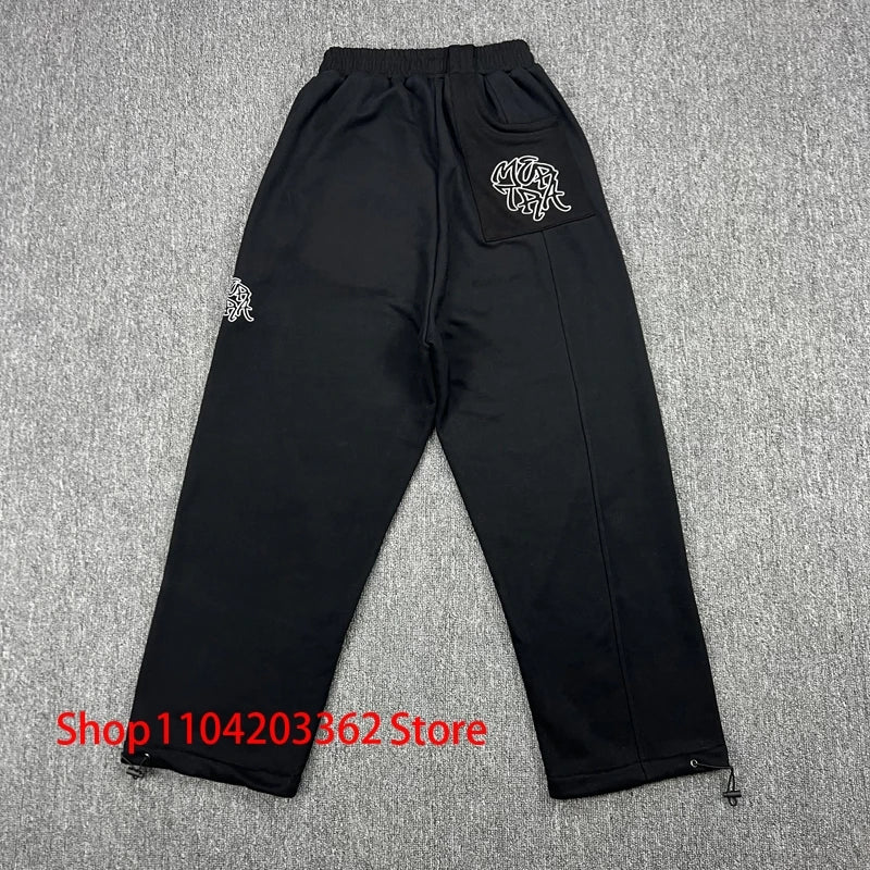 Fashion Brand Mertra Hoodie Sweatpants Men Women High Street Hip-hop Embroidered Logo Autumn Winter Fleece Pullover Set