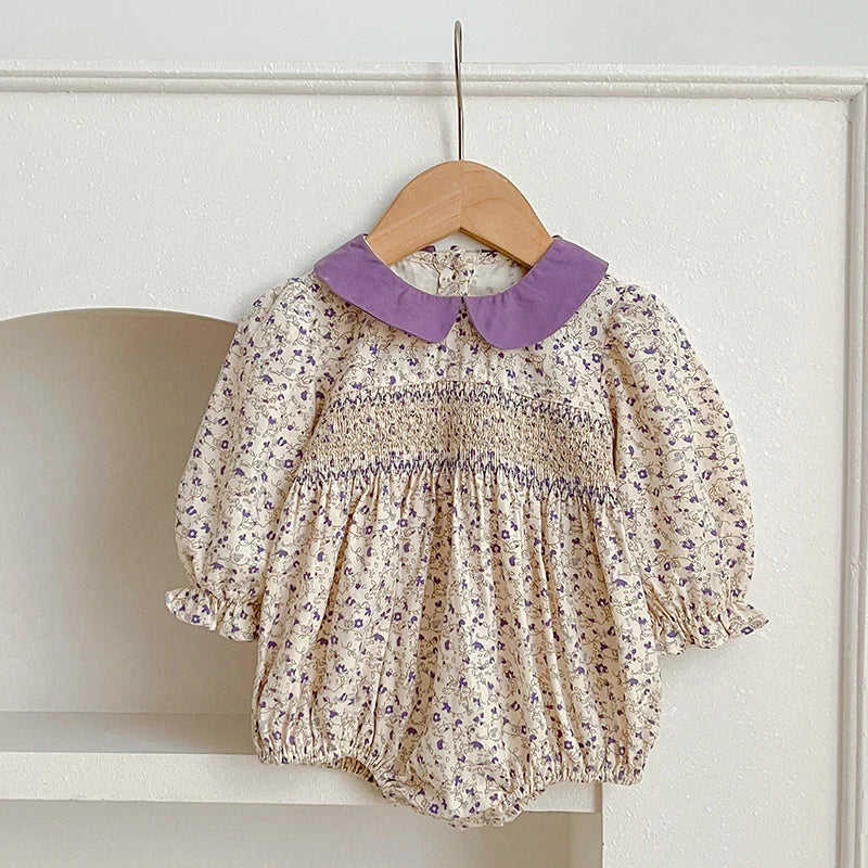 Spring Long Sleeve Baby Girl Rompers Romper Jumpsuits Baby Girl Clothes One-piece New Cotton Newborn Baby Girl Fashion Clothes