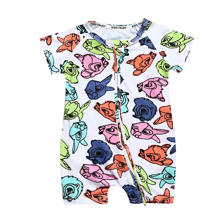 Summer Comfortabale 2025 Tollder Baby Girl Boy Romper Clothing Short Sleeve Infant Jumpsuit Bodysuit For Newborn Pajamas Onesies
