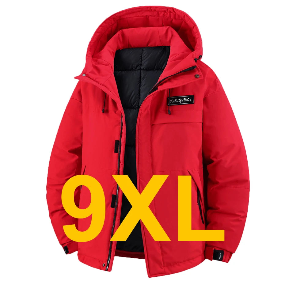 Winter Thick Jacket Men 11XL Plus Size Waterproof Parkas Fashion Casual Warm Windbreaker Coat Male Outdoor Outerwear