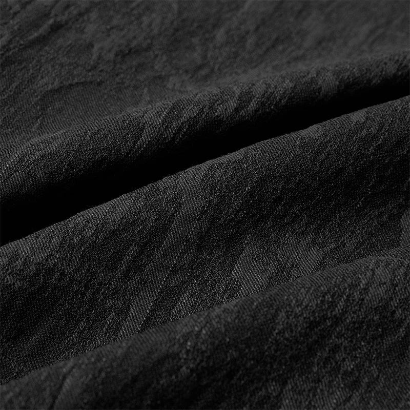 PUNK RAVE Men's Gothic Classic Stretch Jacquard Blouses Punk Slim Palace Noble Simple Casual Long Sleeve Men Shirts