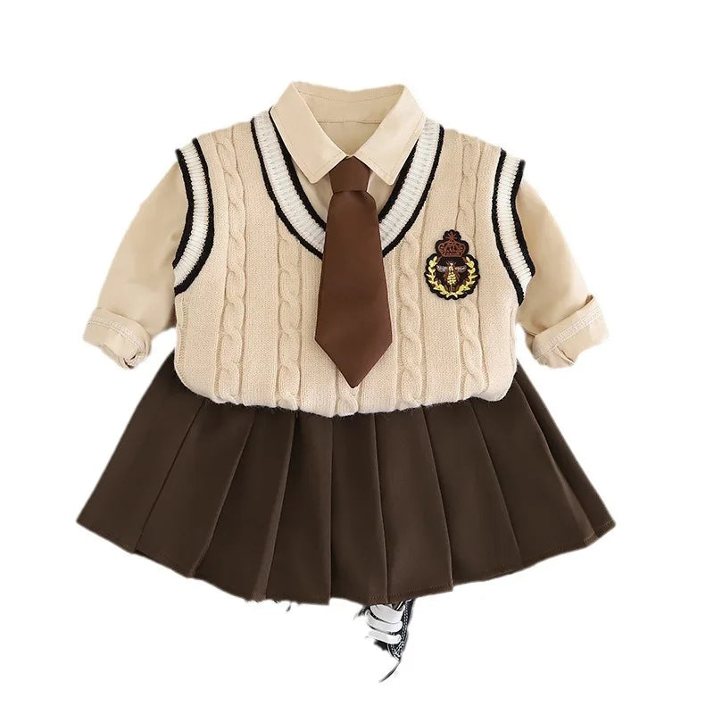 New Autumn Baby Clothes Children Vest Shirt Pants 3Pcs/Sets Kids Boys Clothing Infant Casual Cotton Costume Toddler Tracksuits