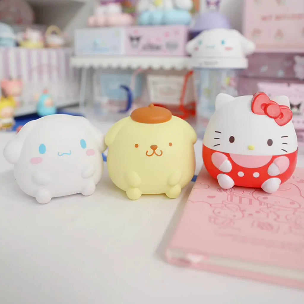 Sanrio Kuromi Cinnamoroll Stress Relief Squishy Kawaii Melody Decompression Anime Cartoon Children's Hand Pinch Toy Healing Gift