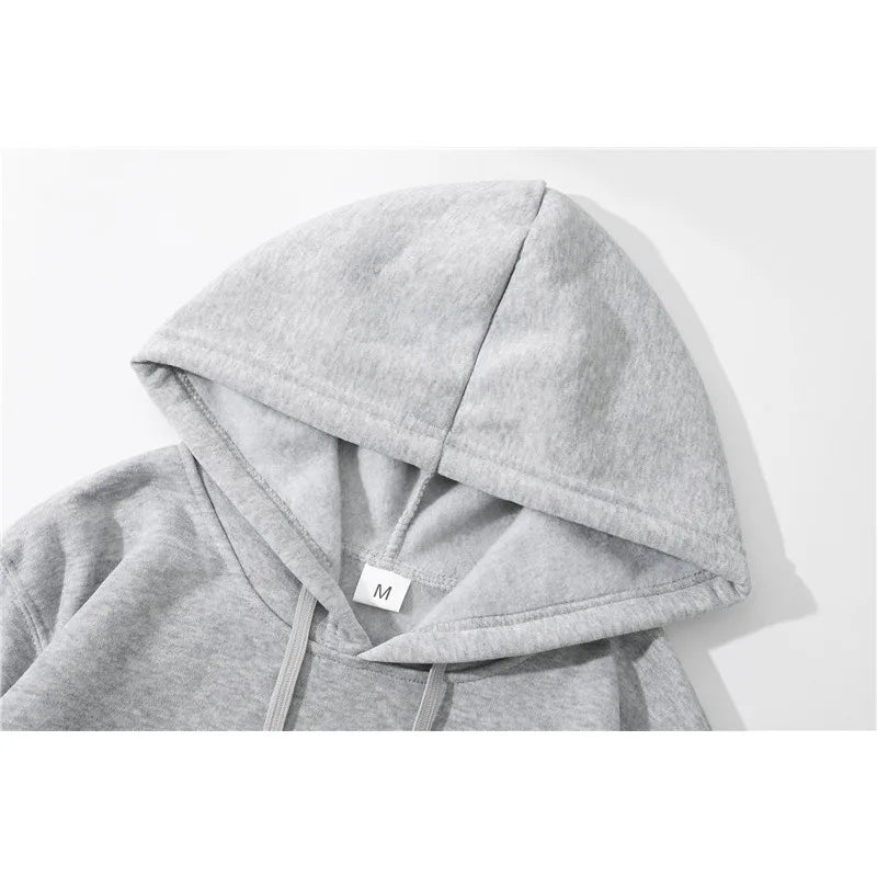 Japanese anime new jeans, rabbit print new hoodie, men's hooded sweatshirt, Millennium Bug street fashion pullover clothing