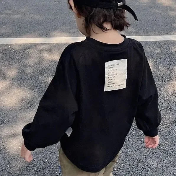 Boys T-shirt Autumn Baby Kids Tops Casual Sports Long Sleeve Clothing Sweatshirts Sports Kids Boy Girl Hoodies Toddler T-shirts