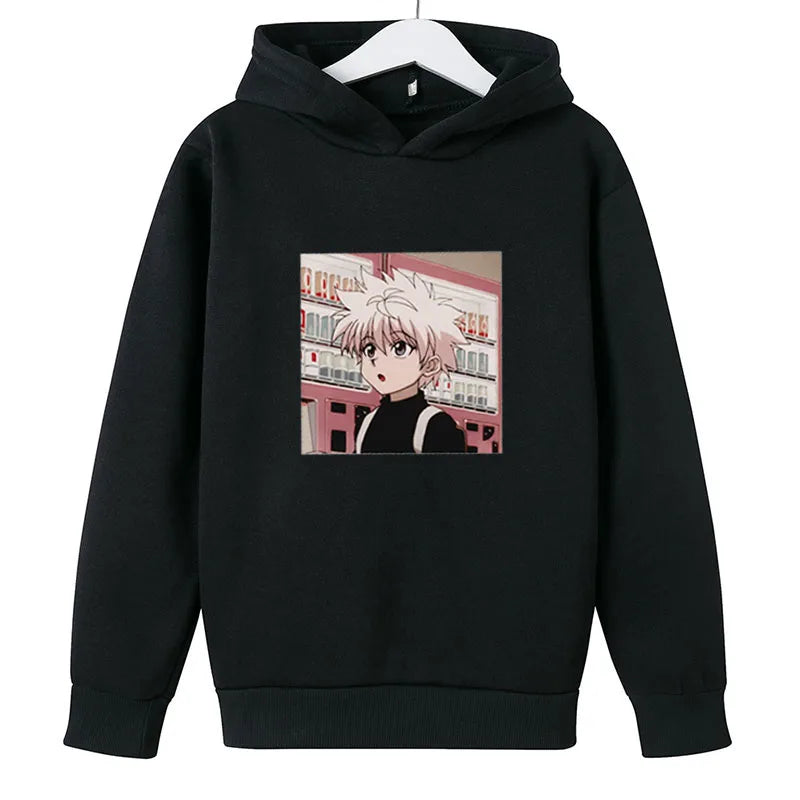 Hoodies For Girls 14 Years Old Pullover Sweatshirts For Boy  Child clothes Oversized Hoodie Anime Cotton Clothes GhostBlade