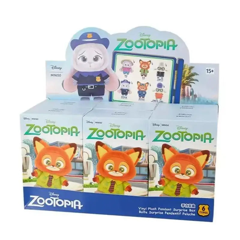 New Genuine Zootopia Vinyl Series Blind Box Cute Cartoon Character Vinyl Plush Bag Pendant Toy Doll Mystery Box Trendy Toys Gift