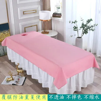 1pcs Waterproof Oilproof Bed Sheets for Beauty Salon, SPA Massage, Skin-friendly Filmed Bed, Table Cover Sheet for Barbershop