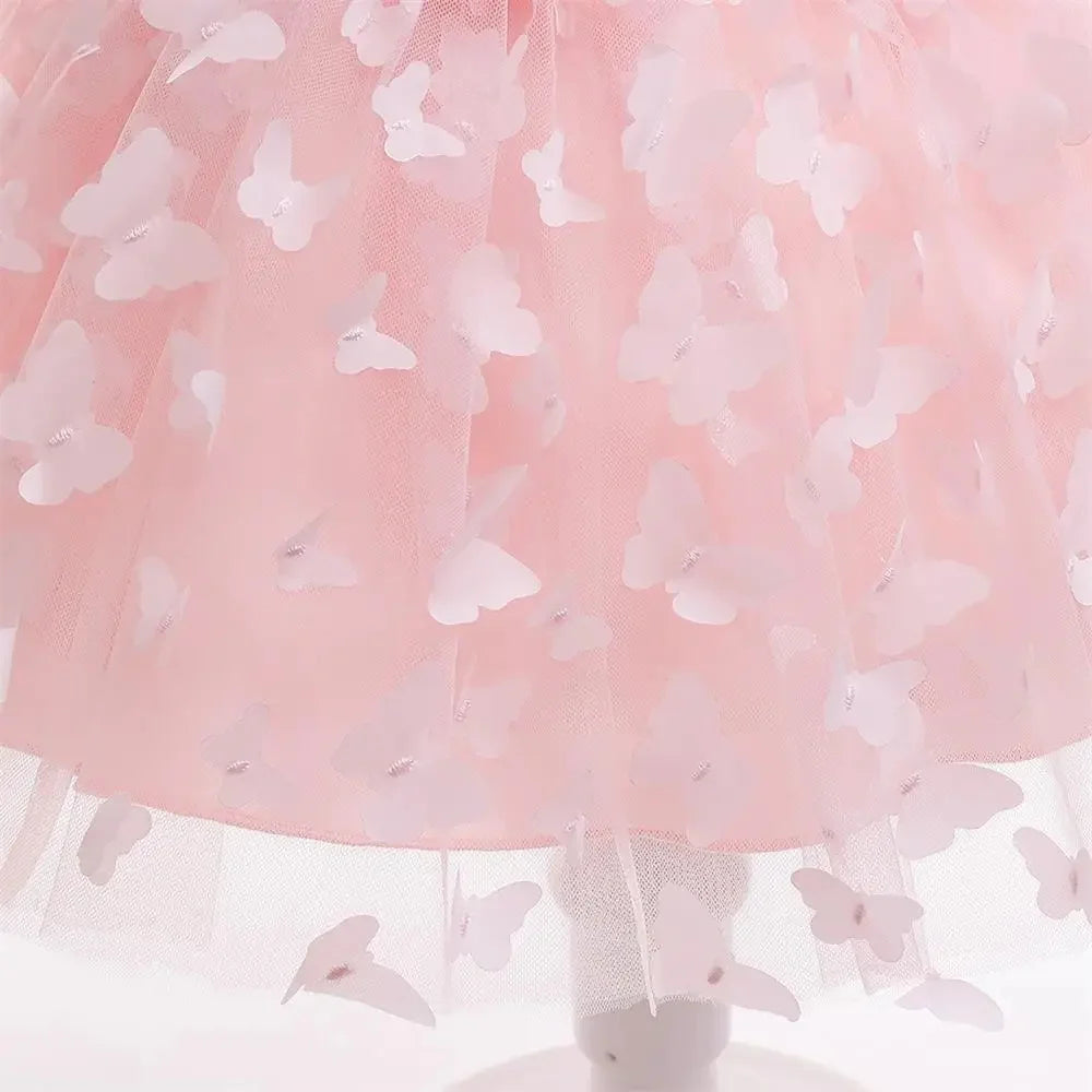 Baby Girl Clothes For Baptismal 1st Birthday Dress Girls Party Dresses Butterfly Wedding Princess Dress Kids Christmas Costume