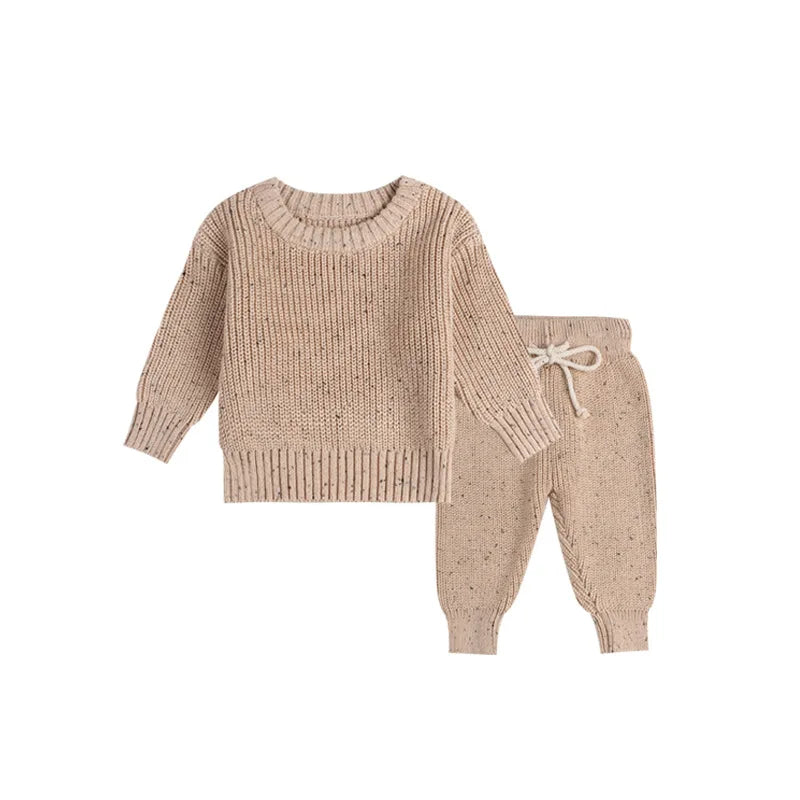 Baby Clothes Spring and Autumn Boys and Girls Baby Sweaters Knitted Round Neck Baby Pullover Top