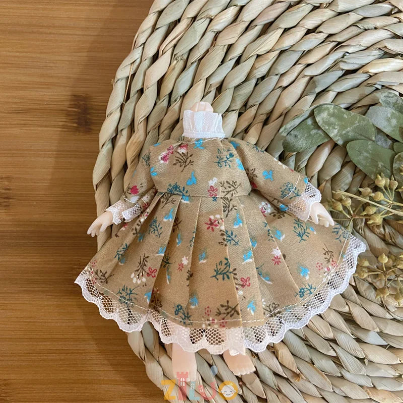 16-17cm BJD Doll Clothes for Boys Girls Princess Dress up Cute Doll Clothes Kids Birthday Gifts Children's Toys