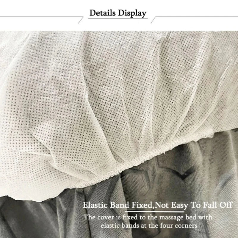 20PCS Disposable Bed Cover for Beauty Salon Open Hole Spa Massage Soft Bed Sheets Non-woven Fabric Breathable Elastic Bedspread